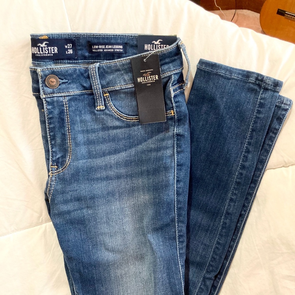New hollister low rise jean leggings